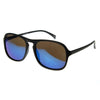 Retro Mirror Aviators Sunglasses w Keyhole + Flash Mirror Lens