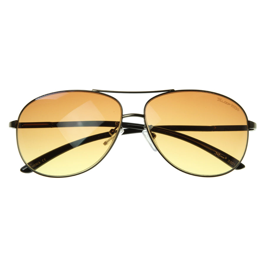 X-Loop HD Sports Frame Metal Aviator Sunglasses
