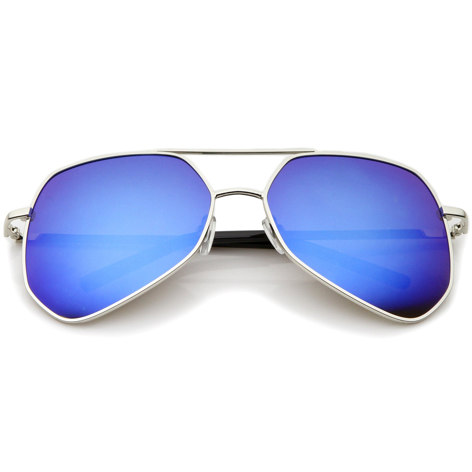 Silver / Blue Mirror