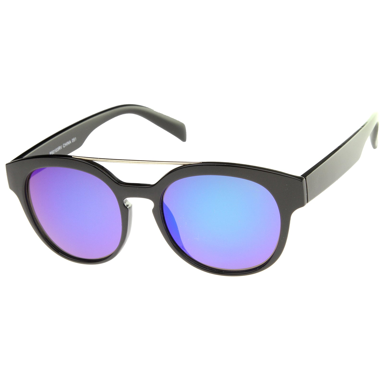 Black / Green Blue Mirror
