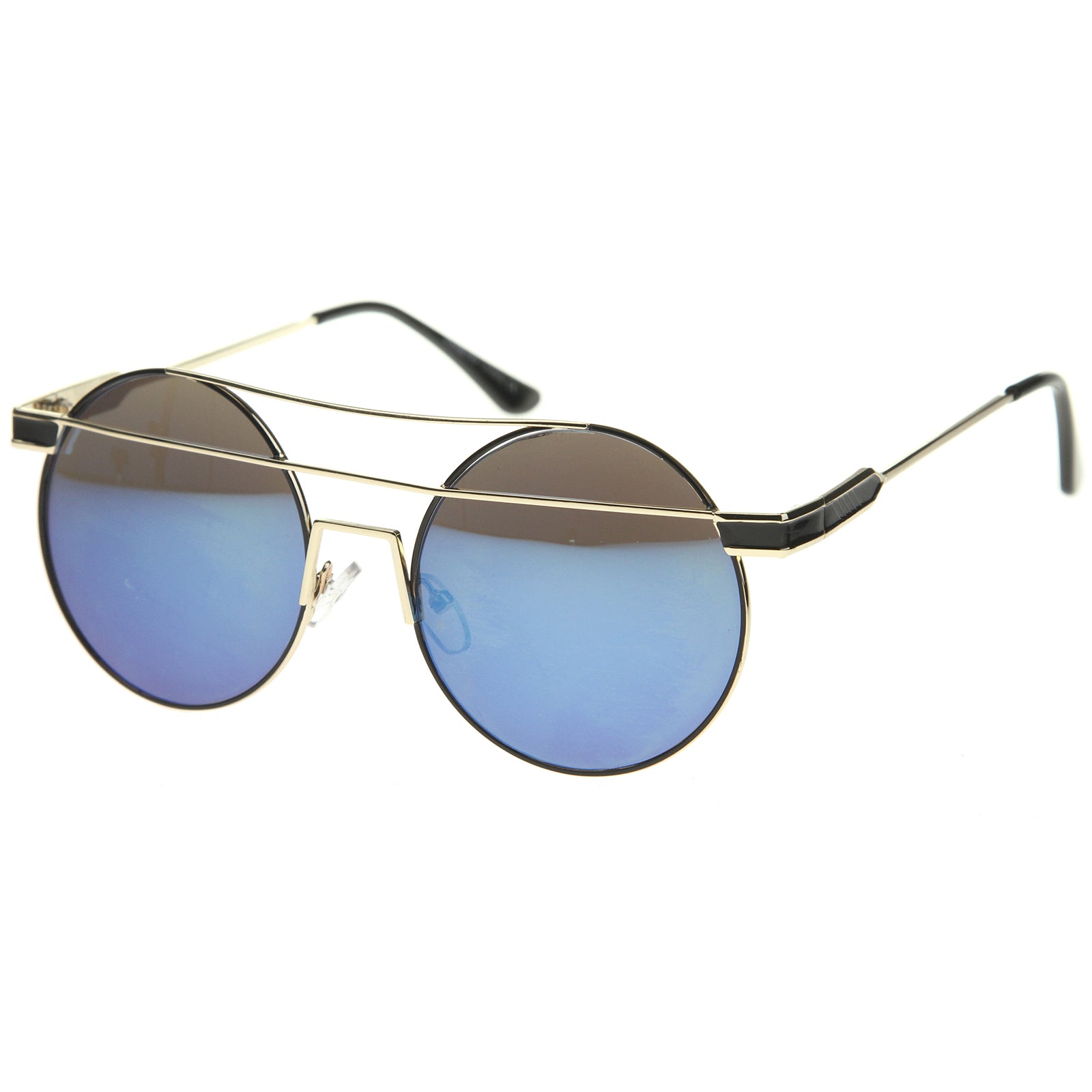 Gold-Black / Blue Mirror