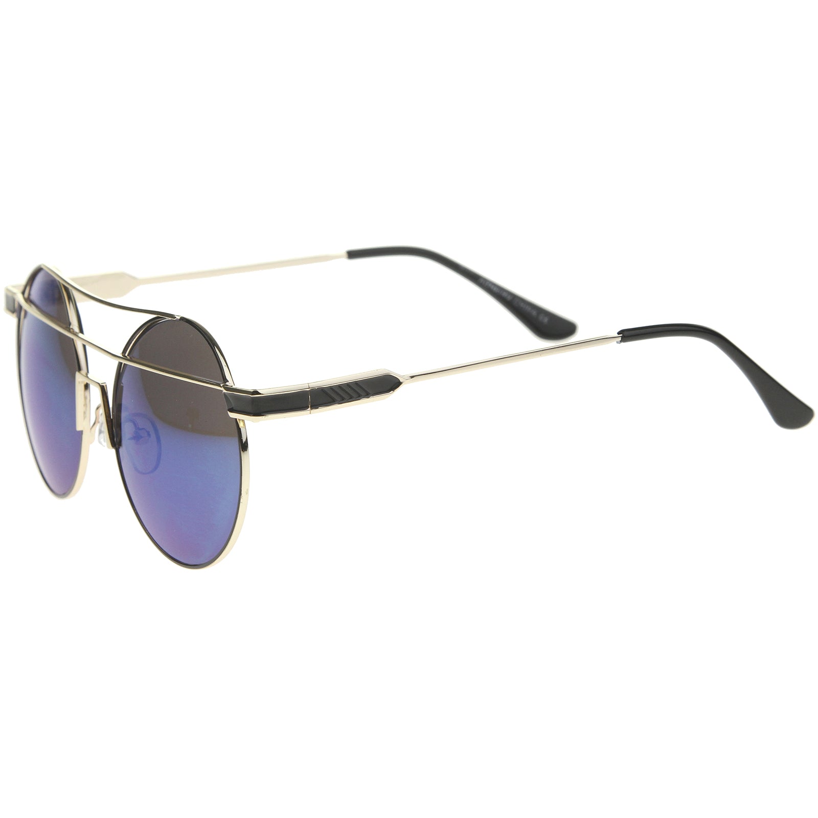 Gold-Black / Blue Mirror