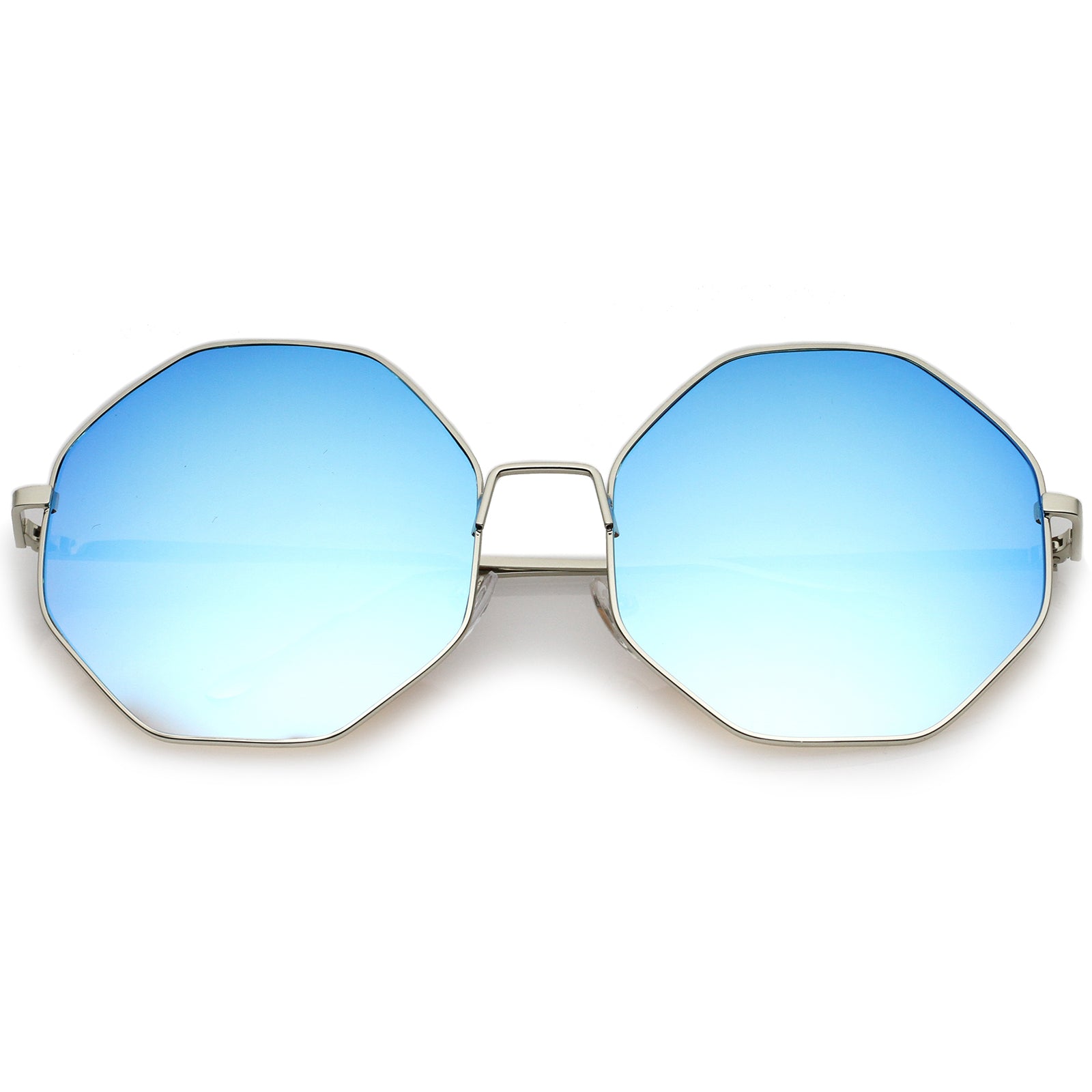 Silver / Blue Mirror