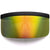 Futuristic Oversize Shield Visor Sunglasses Flat Top Mirrored Mono Lens 172mm