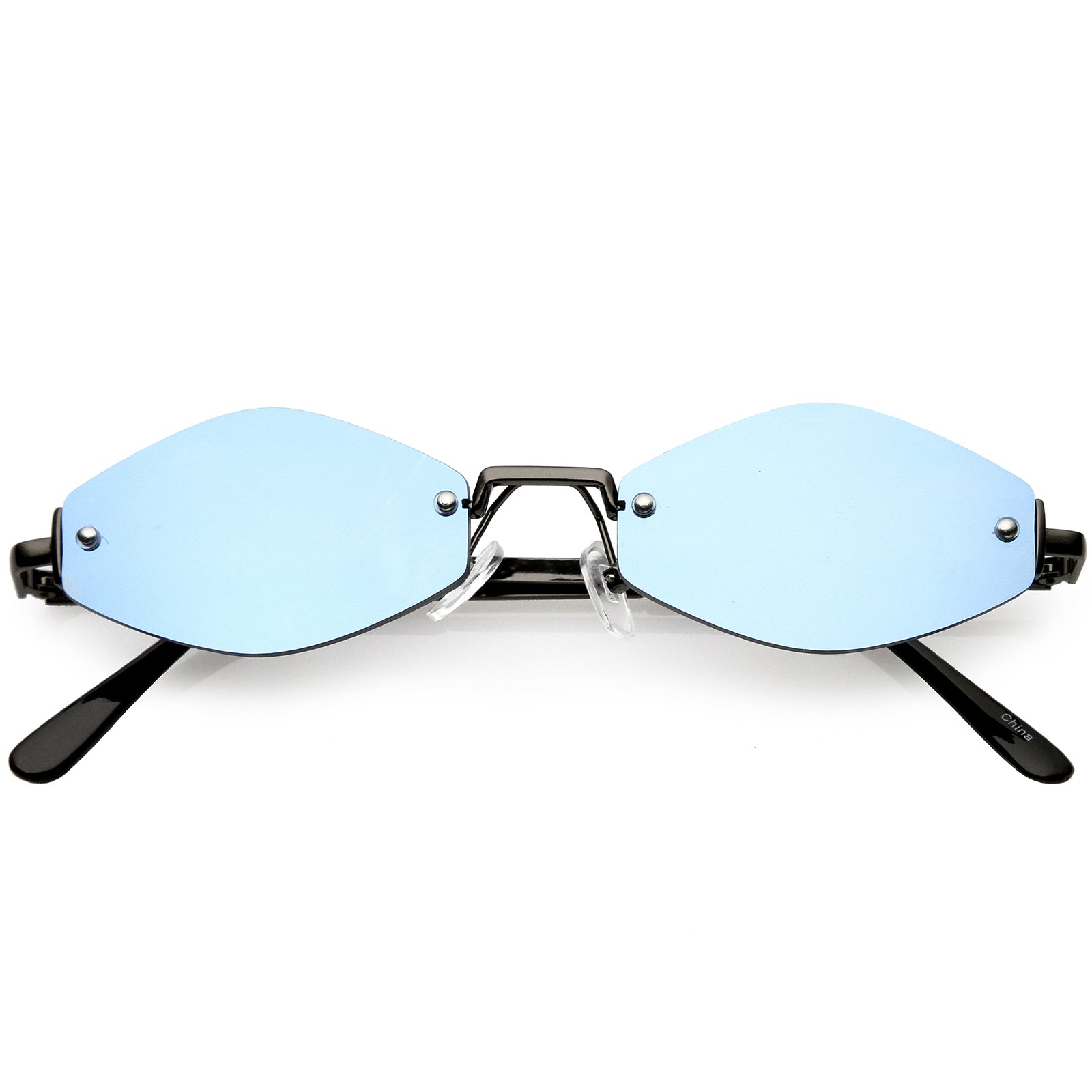 Gunmetal Blue Mirror