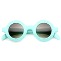 Retro Fashion Bold Frame Horned Rim Round Circle Sunglasses