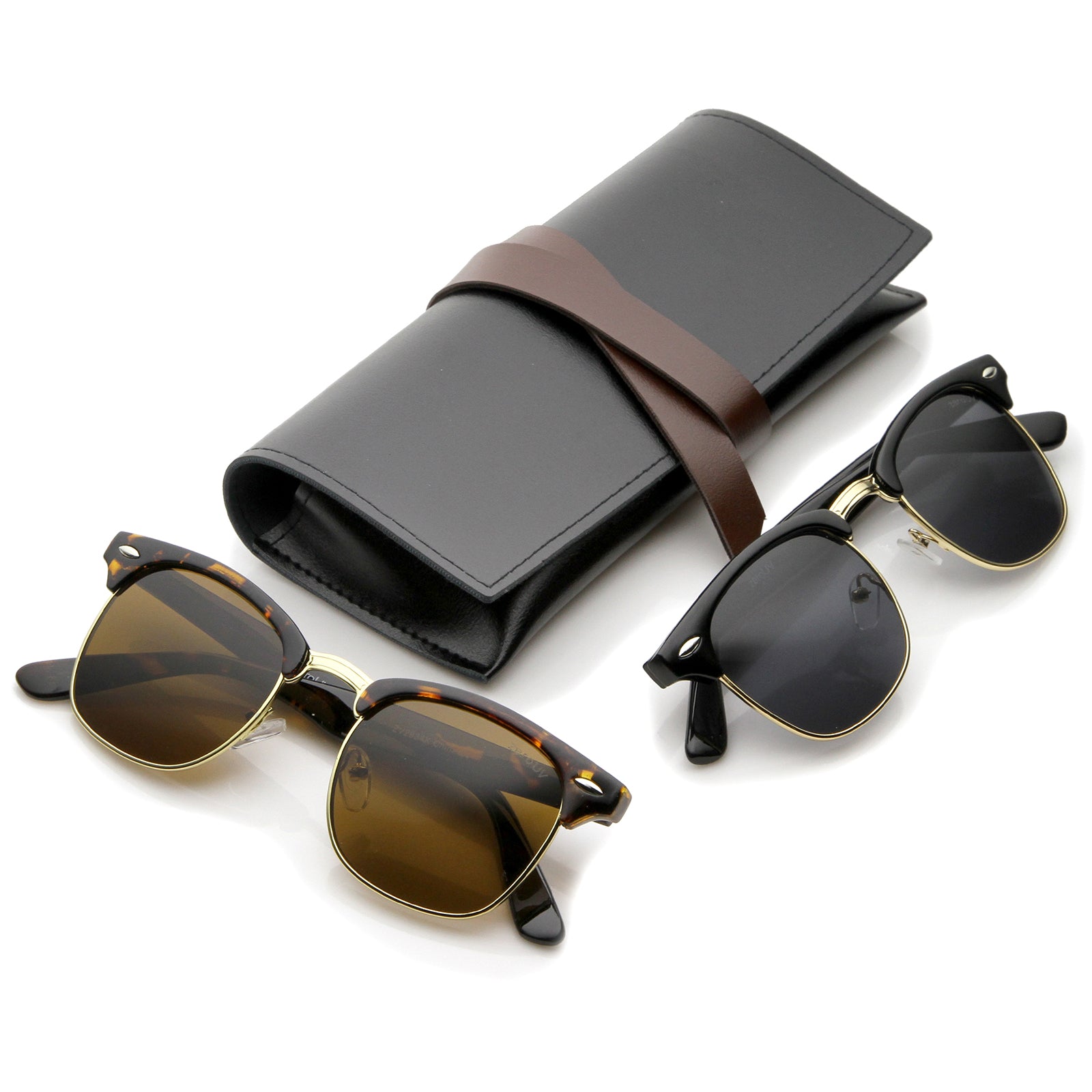 2-Pack | Black/Smoke + Tortoise/Brown
