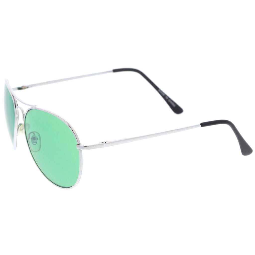 Silver / Green