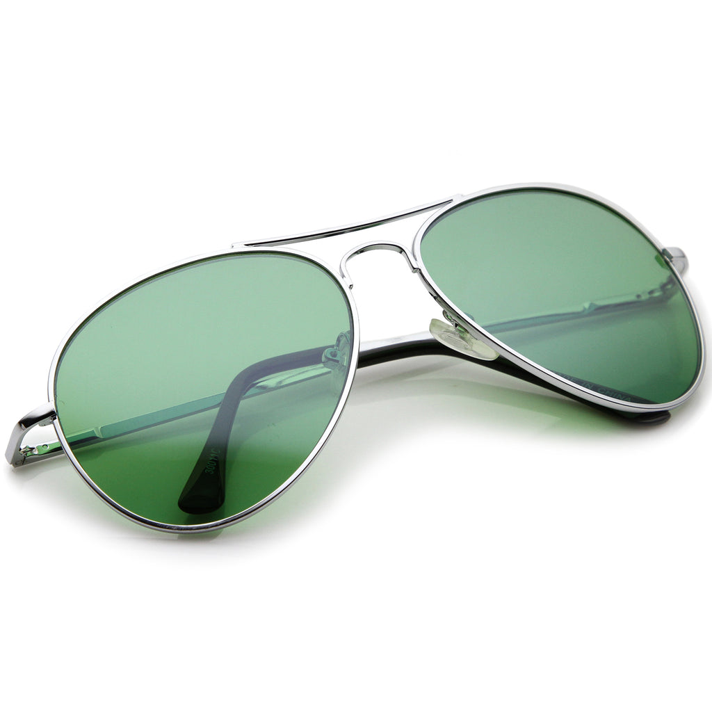 Silver / Green