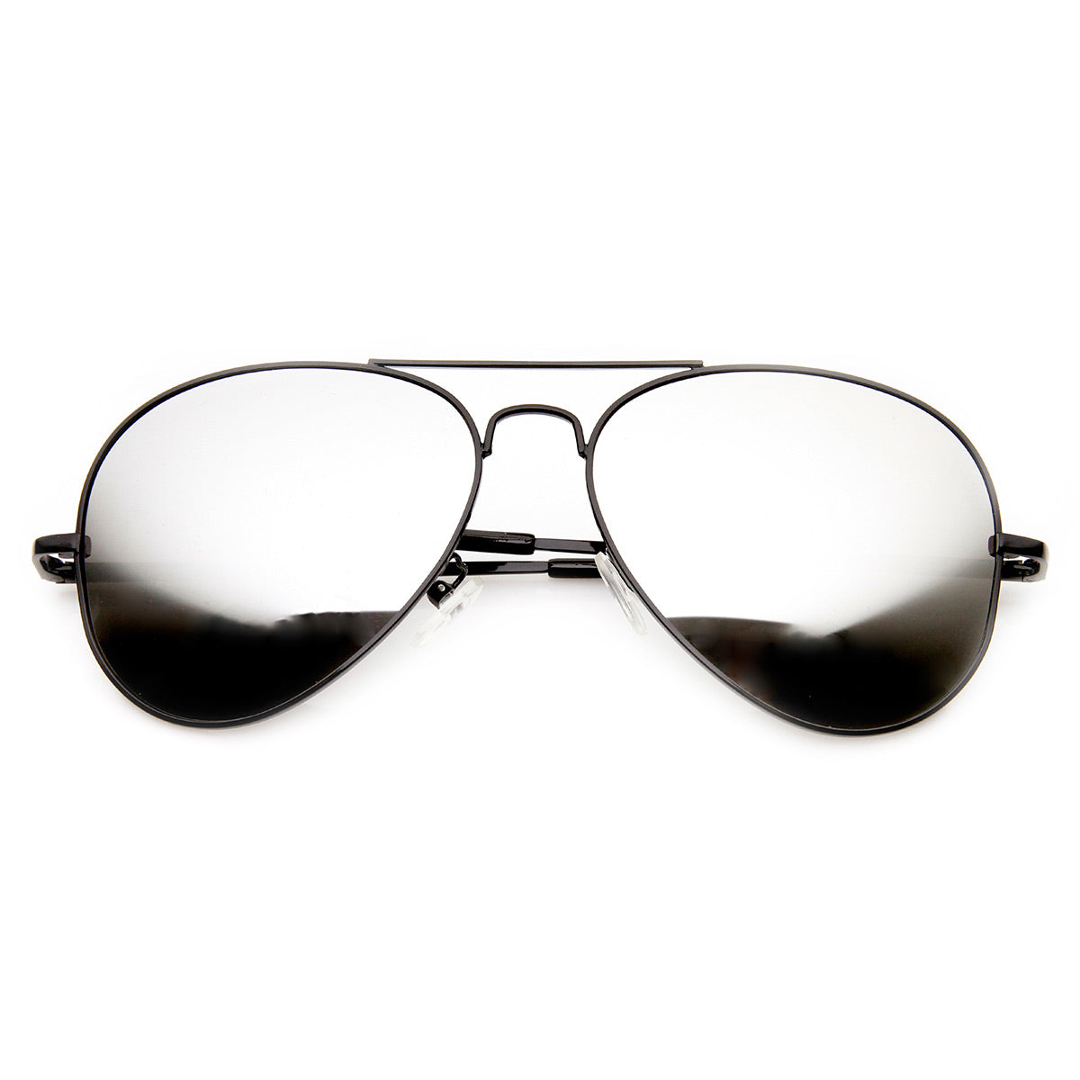 FULL MIRROR Mirrored Aviator Metal Sunglasses