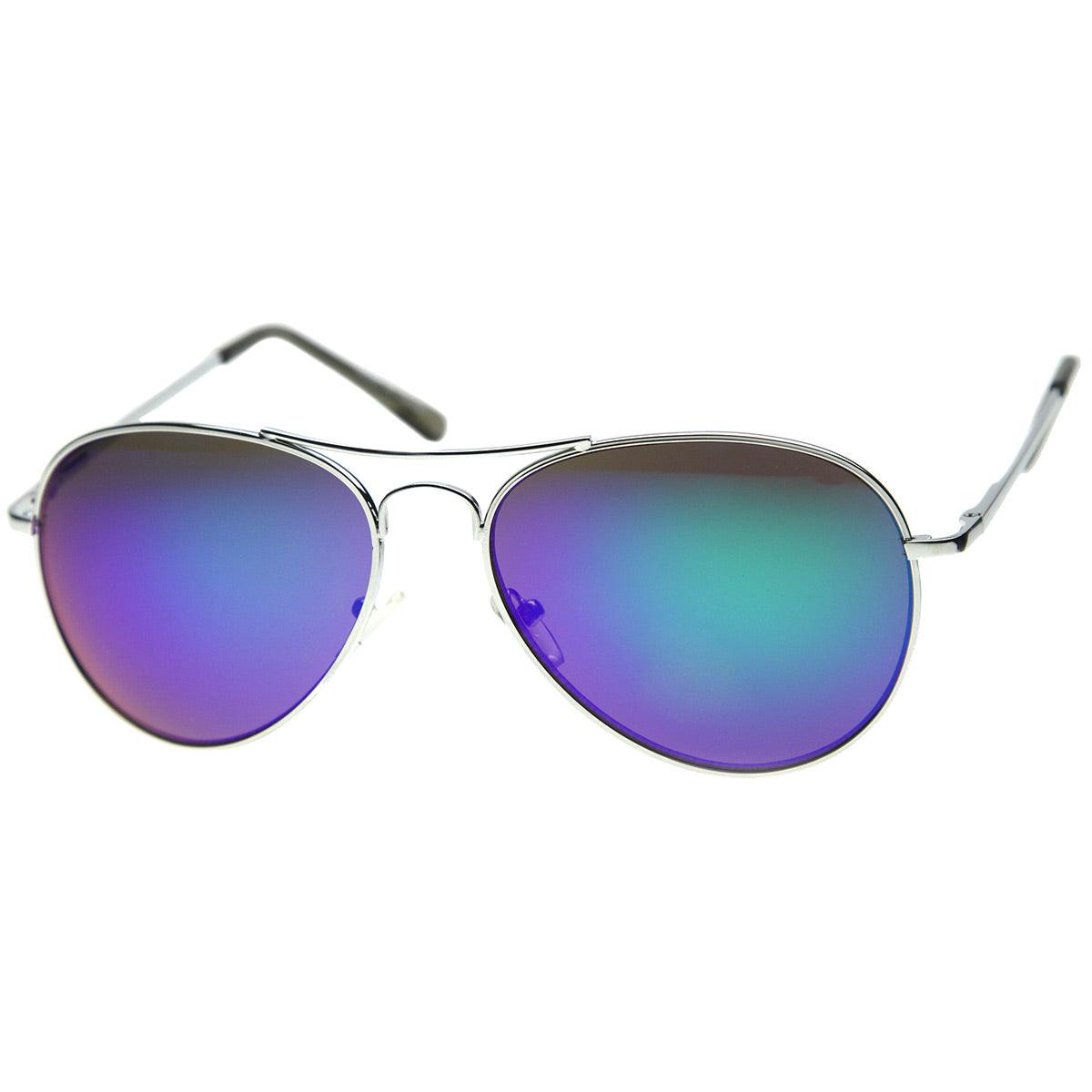 Color Tint Mirror Metal Aviator Sunglasses - sunglass.la Color Tint Mirror Metal Aviator Sunglasses - sunglass.la