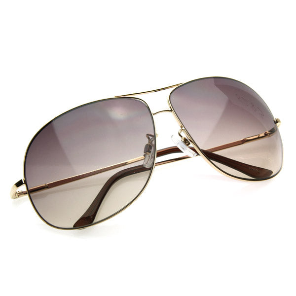 Fashion Aviators Metal Squared Aviator Sunglasses
