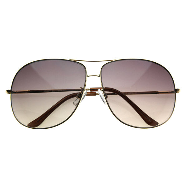 Fashion Aviators Metal Squared Aviator Sunglasses