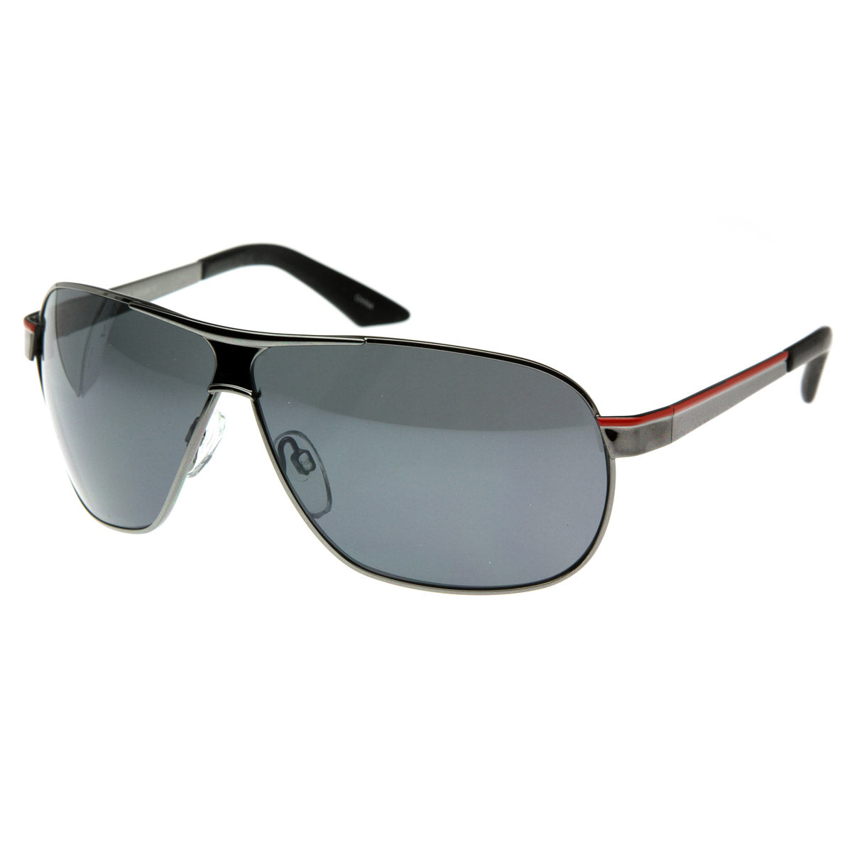 Square Aviator Large Metal Aviator Sunglasses