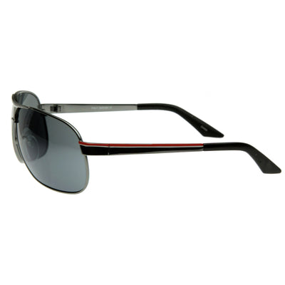 Square Aviator Large Metal Aviator Sunglasses