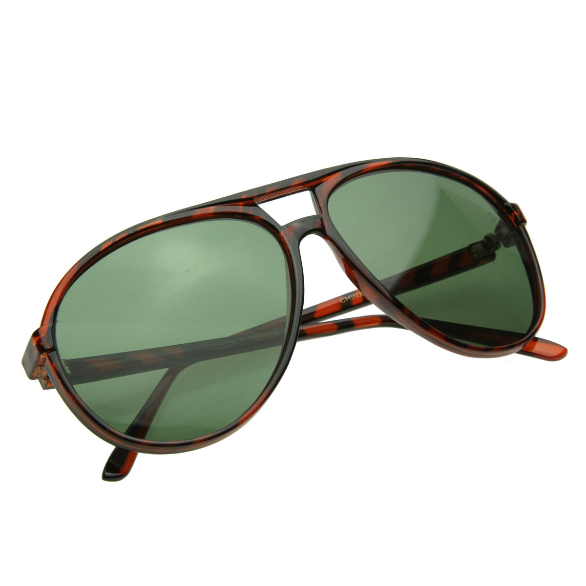 Retro 80s Plastic Classic Teardrop Aviators Shades Sunglasses
