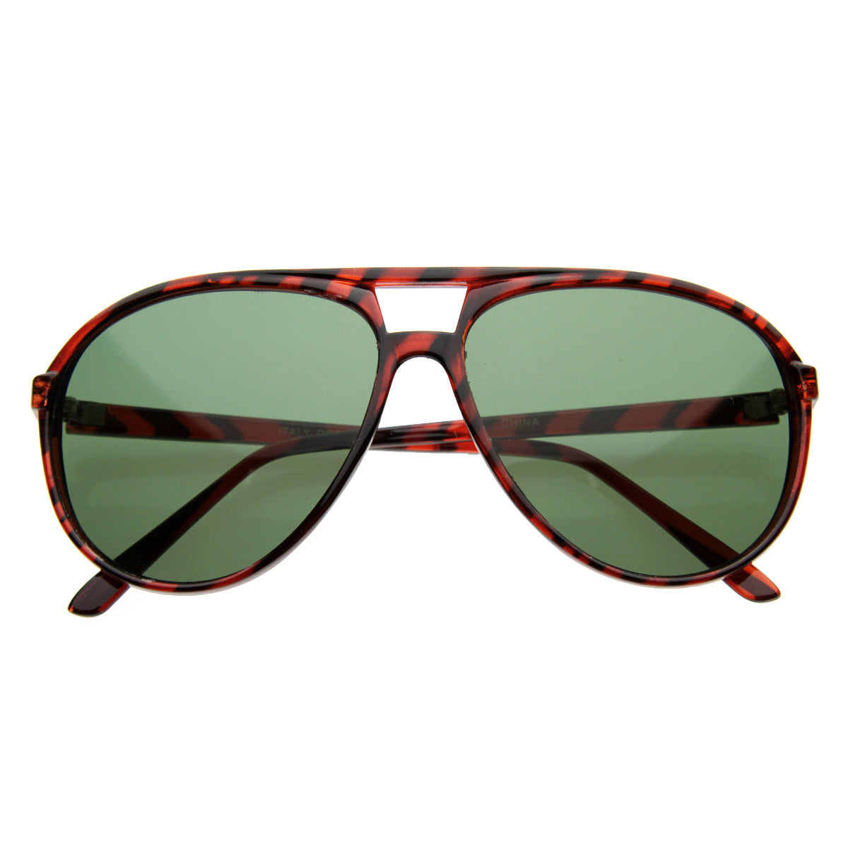 Retro 80s Plastic Classic Teardrop Aviators Shades Sunglasses