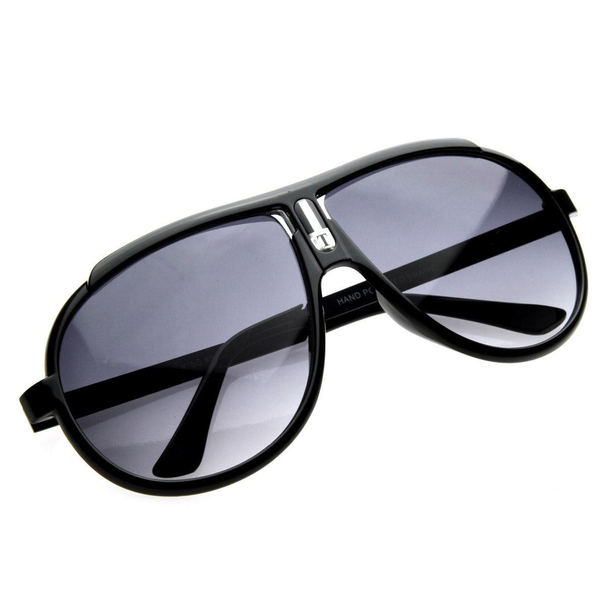 Large 80s Style Sport Retro Aviator Sunglasses