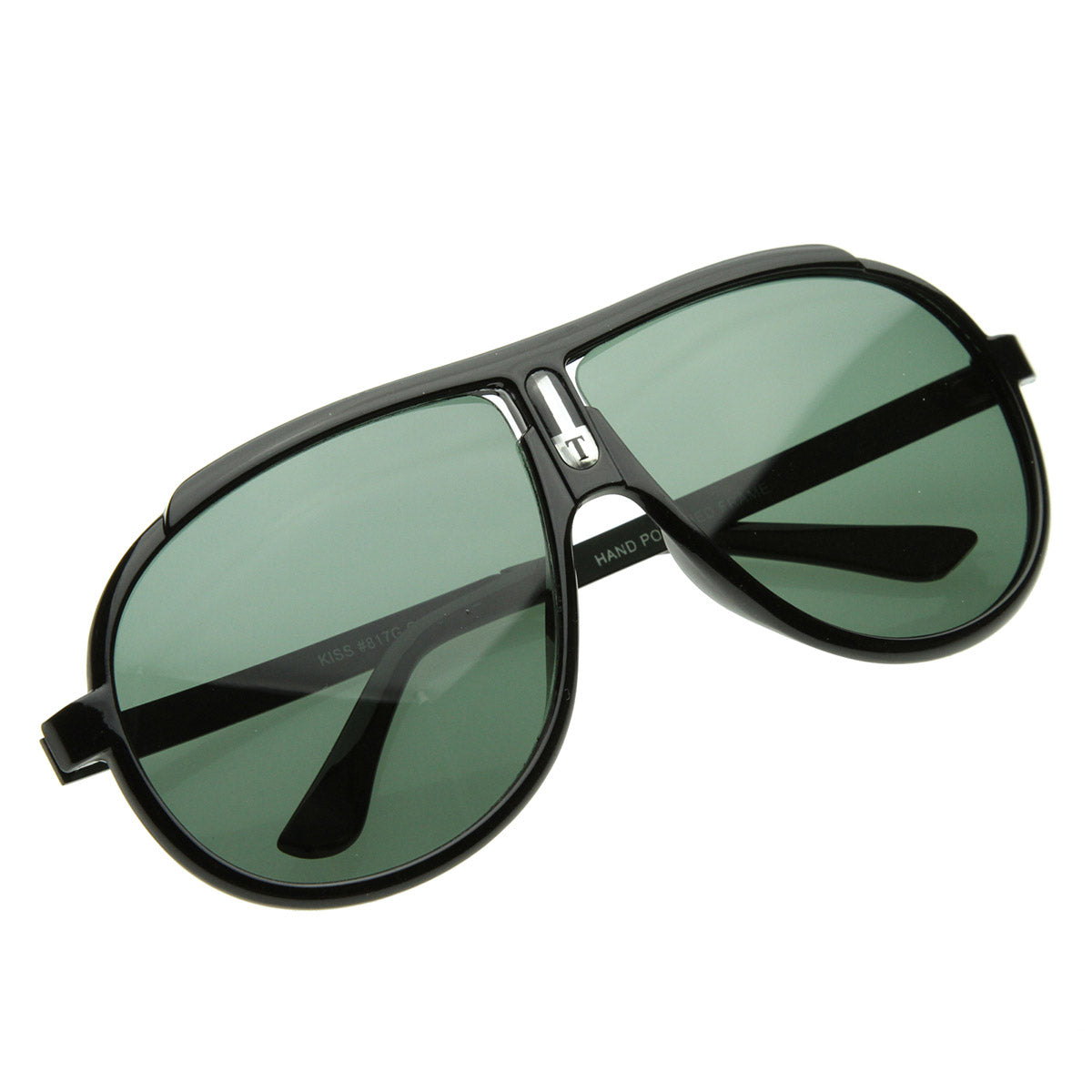 Large 80s Style Euro Sport Retro Aviator Sunglasses