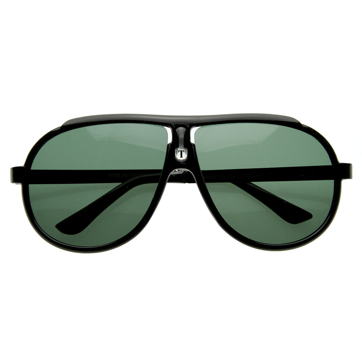 Large 80s Style Euro Sport Retro Aviator Sunglasses