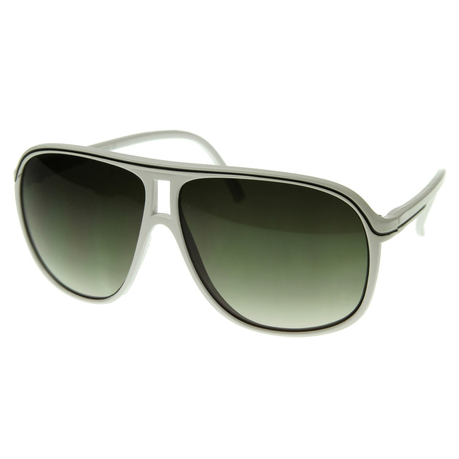 Large Retro Style Tear drop Shaped Aviator Sunglasses