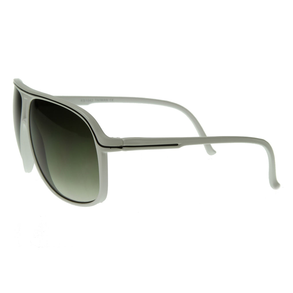 Large Retro Style Tear drop Shaped Aviator Sunglasses