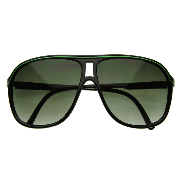 Large Retro Style Tear drop Shaped Aviator Sunglasses - sunglass.la