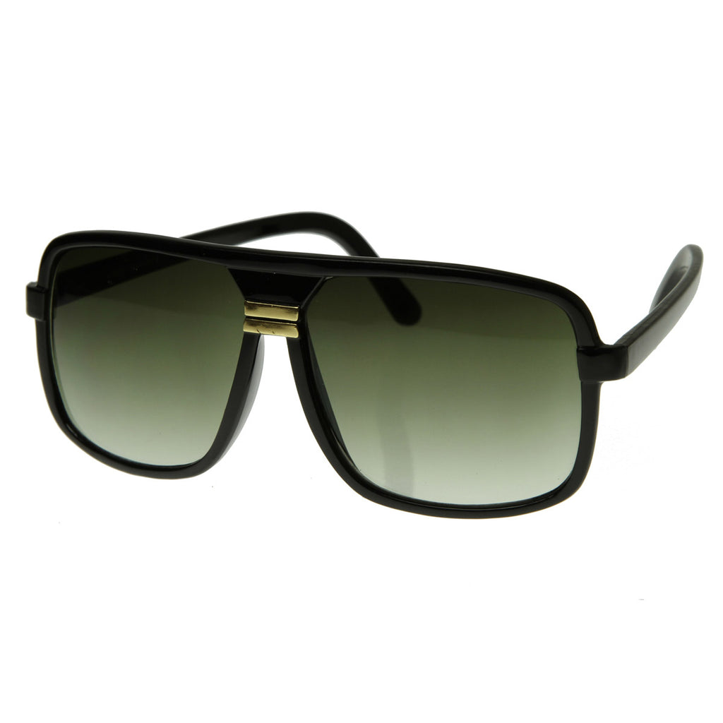Classic Square Aviator Plastic Sunglasses Shades