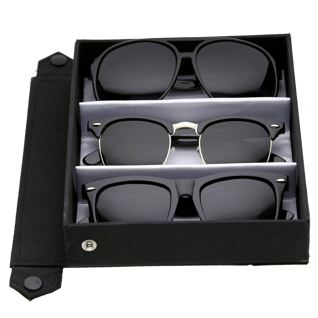 3-Pack Deluxe | Polarized Black Smoke Set