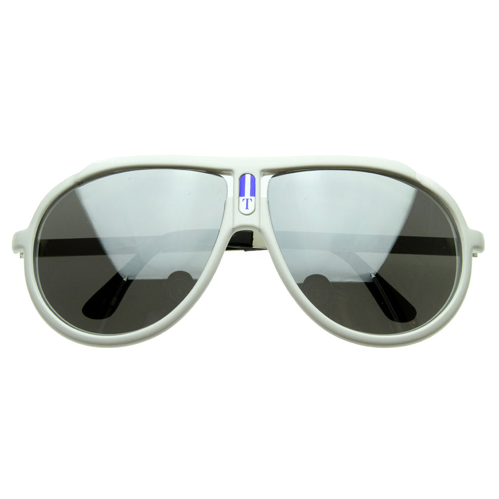 Retro Sport 80s Style Mirror Aviator Sunglasses