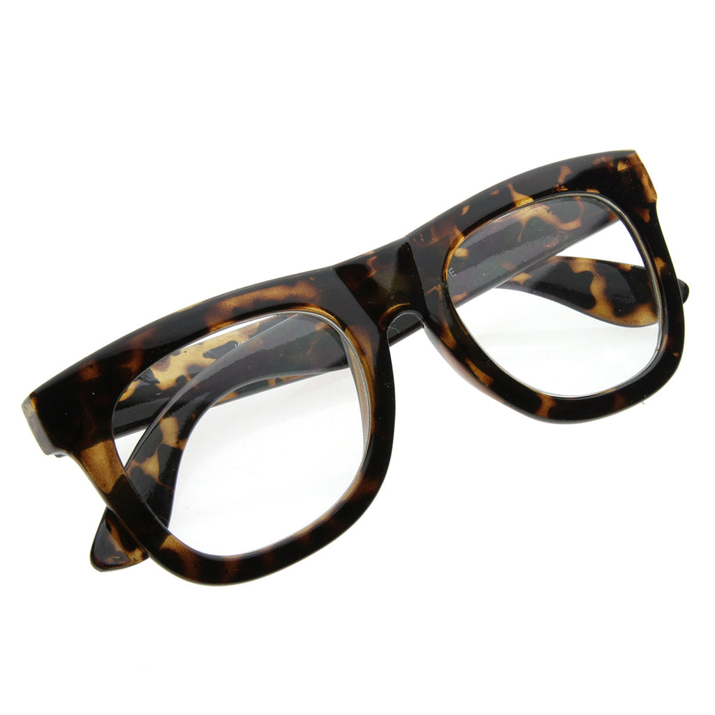 Gafas UV400 de Plástico con Montura Gruesa de Nerdo Geek Tipo Cuerno