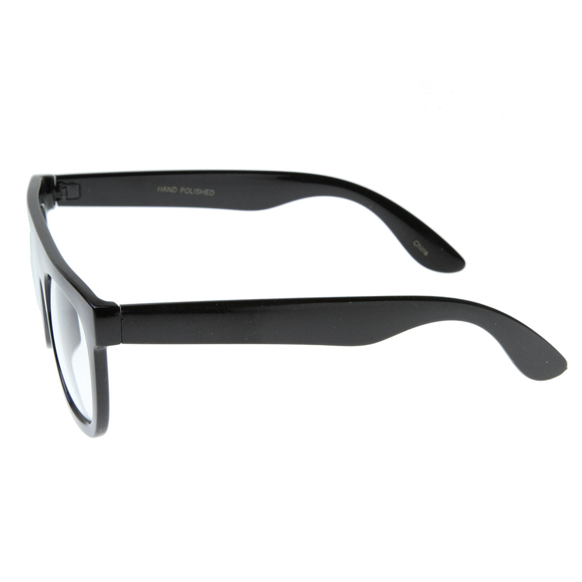 Super Nerd Geek Flat Top Clear Lens Horn Rimmed Eyeglasses Glasses