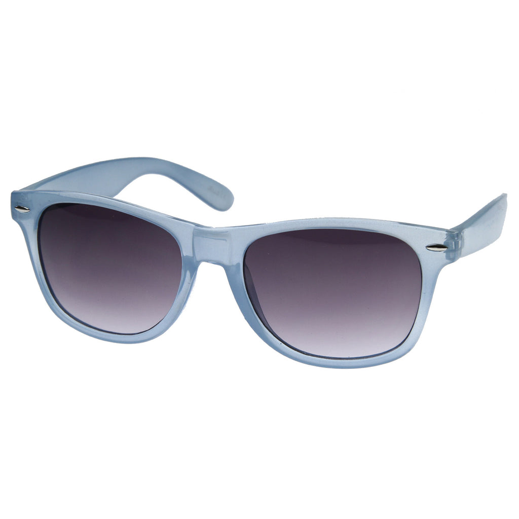 Gafas de sol de cuerno de aro transparente, coloridas y brillantes, de color caramelo de gelatina