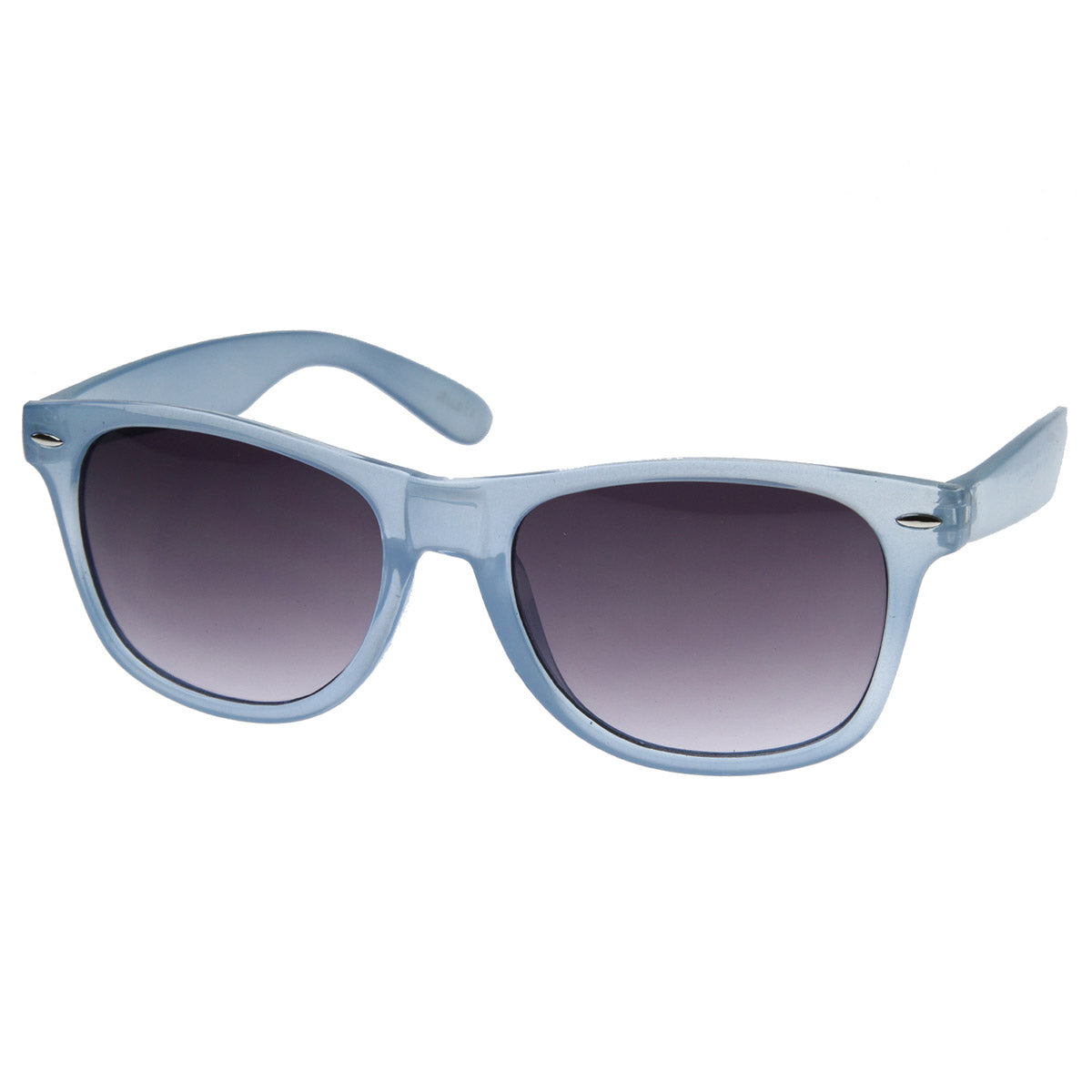 Gafas de sol de cuerno de aro transparente, coloridas y brillantes, de color caramelo de gelatina