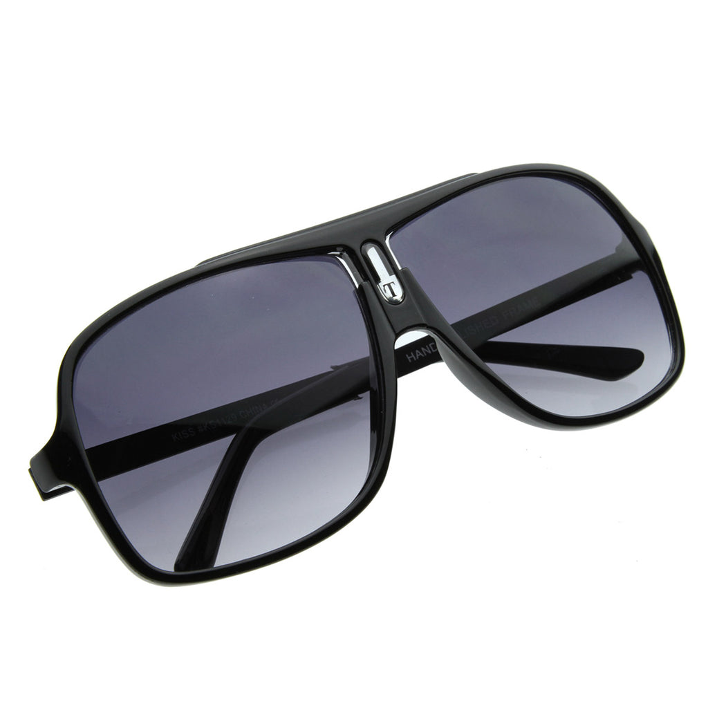 Turbo Sport Large Plastic Aviator Sunglasses