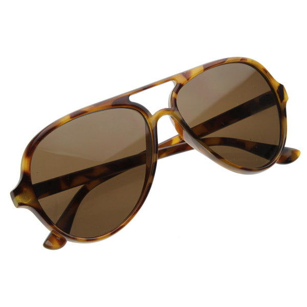 Classic Tear Drop Retro Plastic Aviator Sunglasses