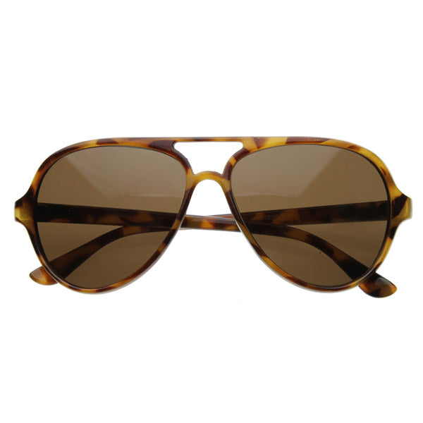 Classic Tear Drop Retro Plastic Aviator Sunglasses