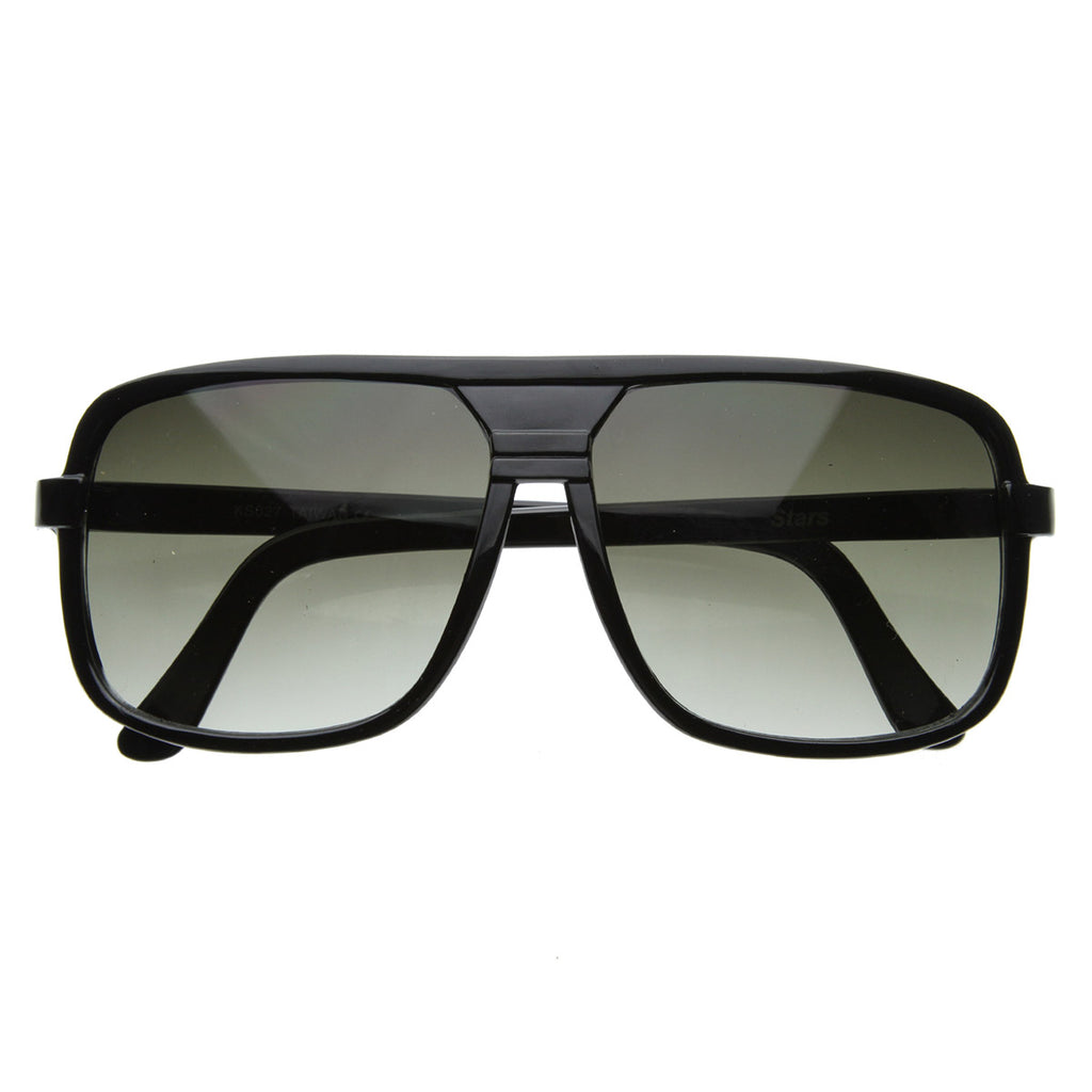 Classic Square Plastic Aviator Sunglasses Shades