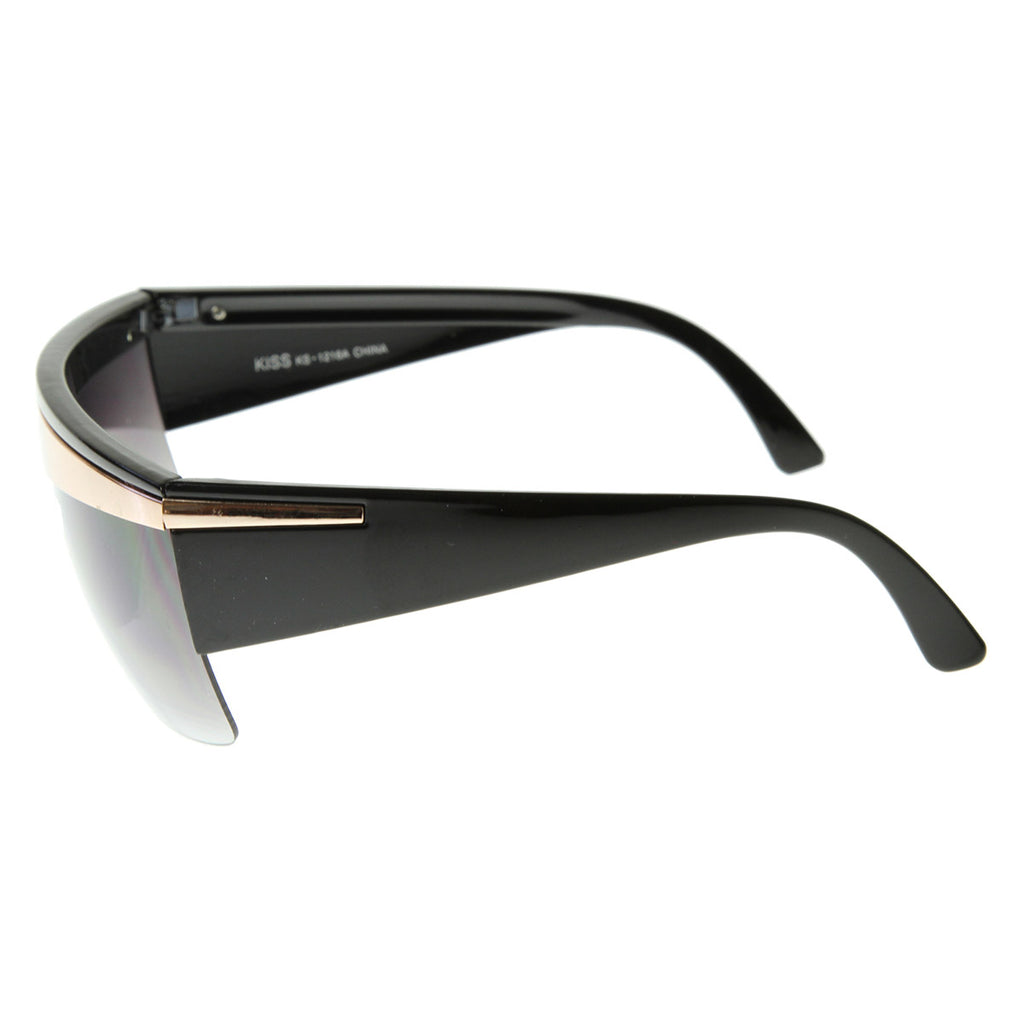 Poker Face Half Frame Designer Style Sunglasses