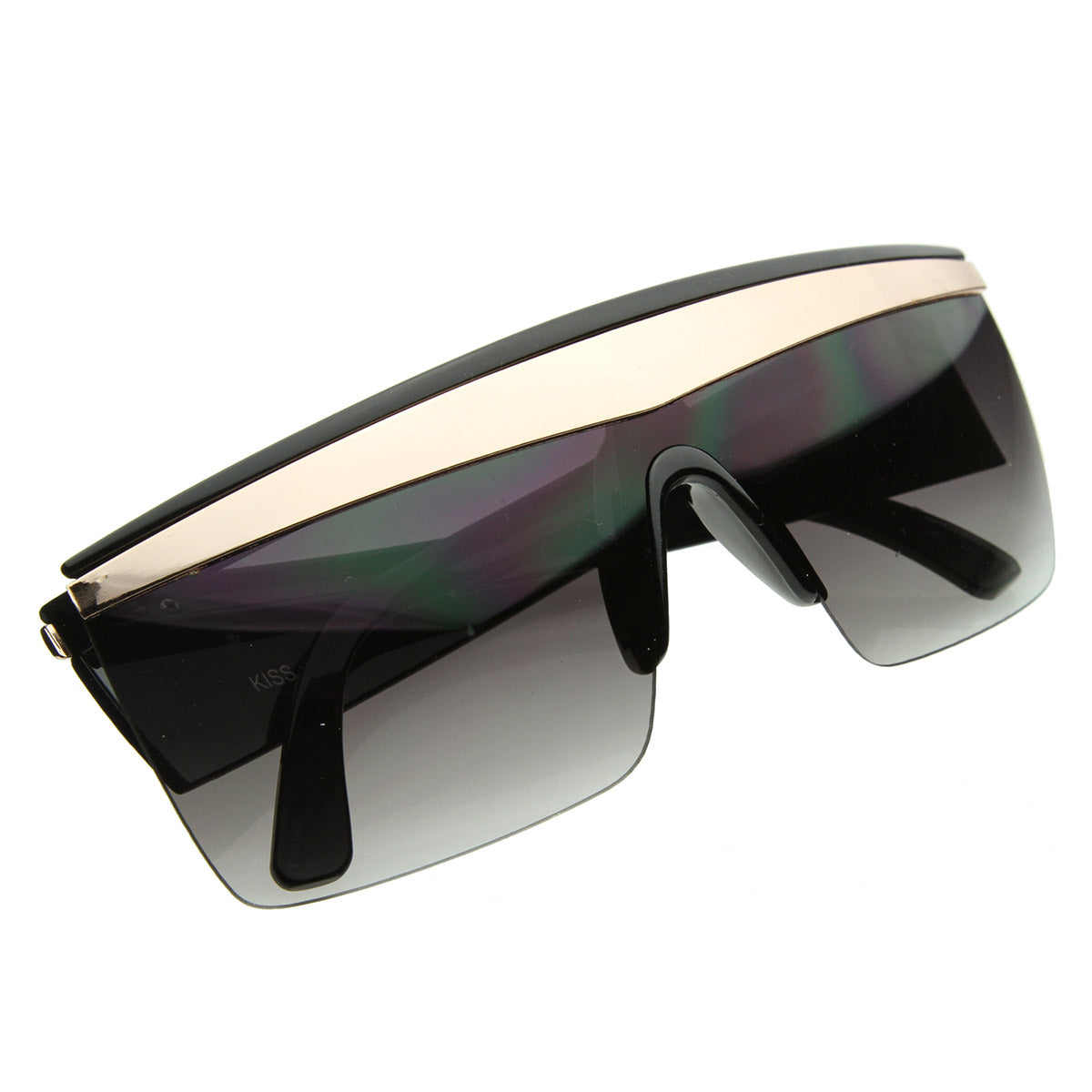 Poker Face Half Frame Designer Style Sunglasses