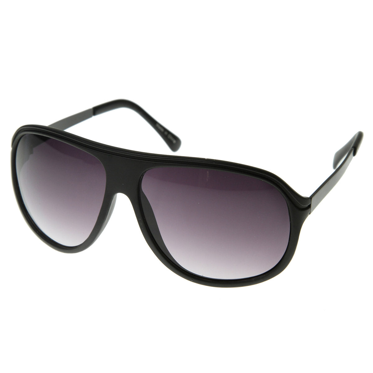 Flat Top Classic Retro Plastic Aviator Sunglasses