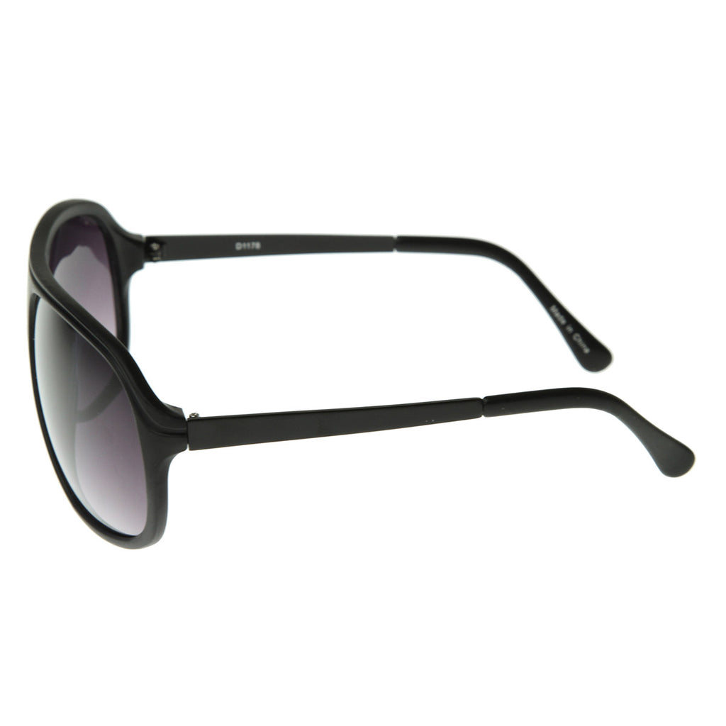 Flat Top Classic Retro Plastic Aviator Sunglasses