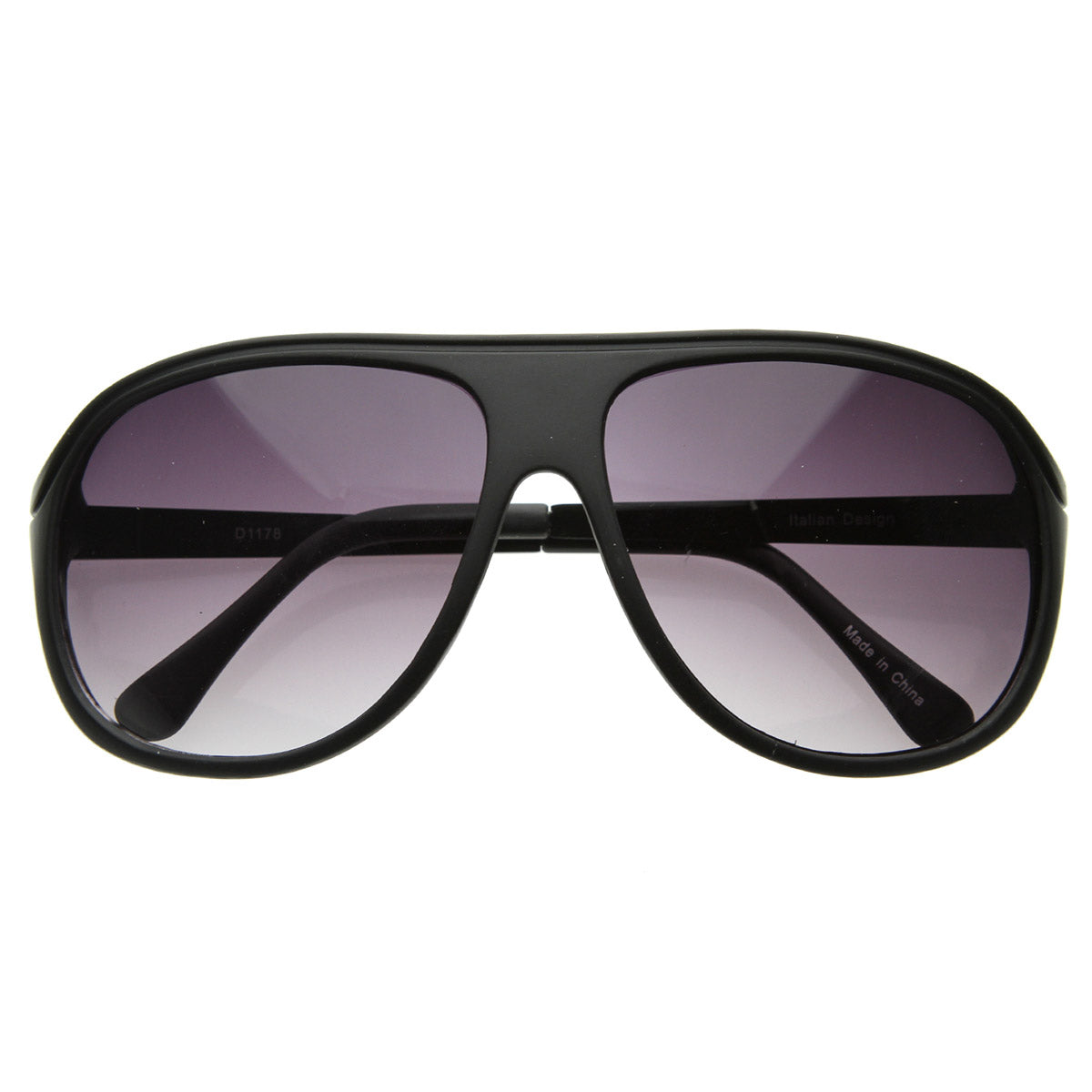 Flat Top Classic Retro Plastic Aviator Sunglasses