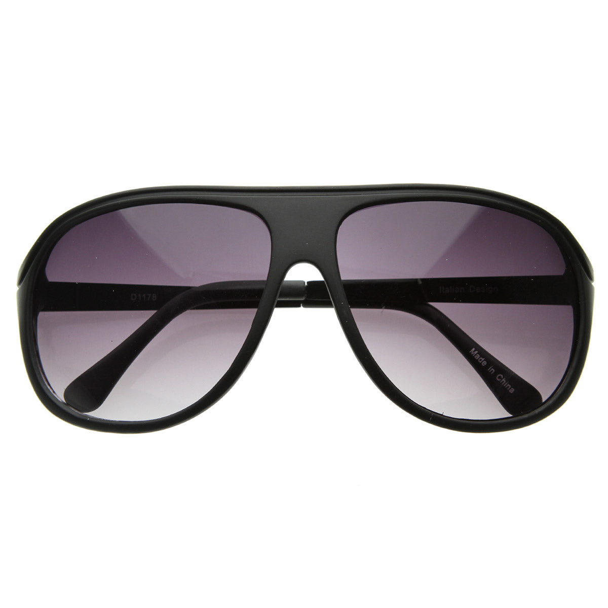 Retro Celebrity Style Flat Top Key Hole Aviator Sunglasses (Black) at   Women's Clothing store