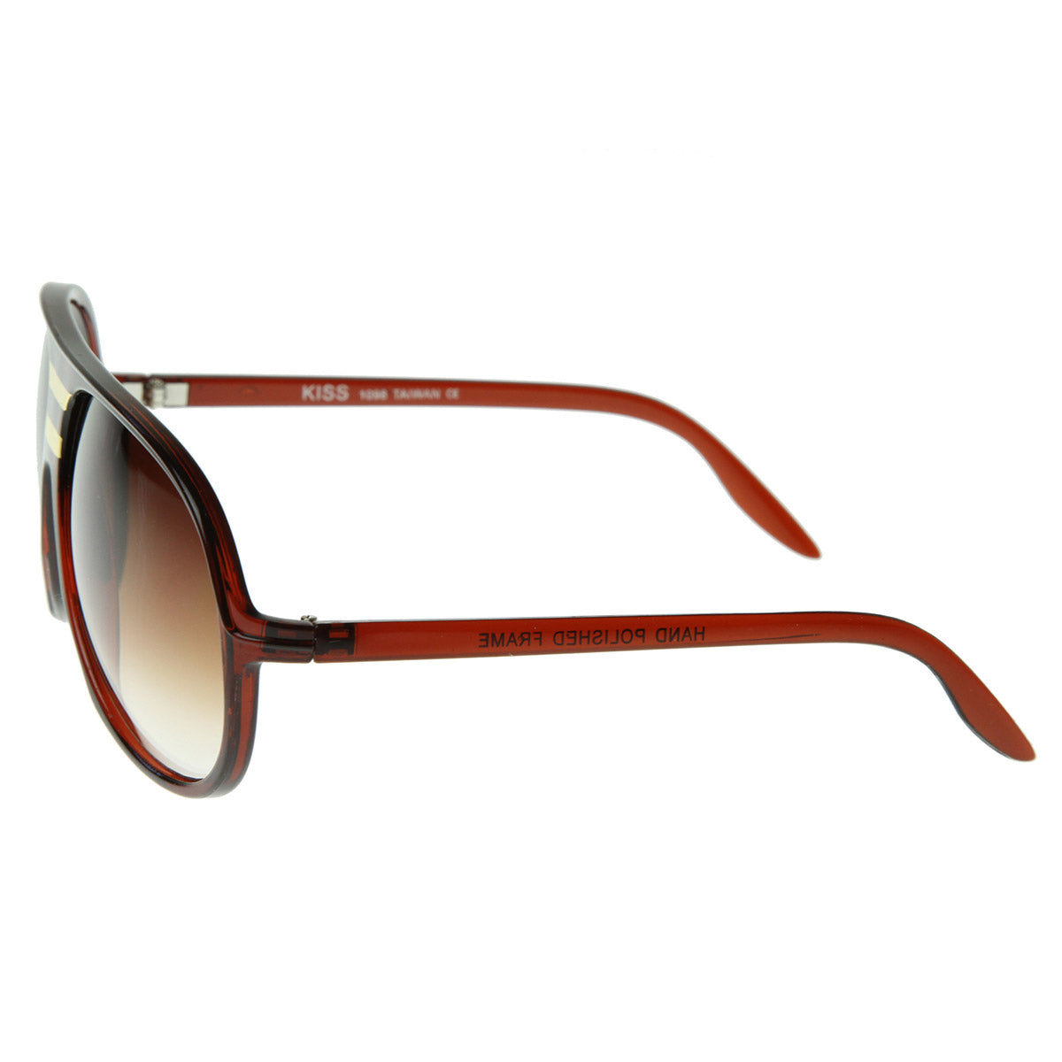 Large Retro Tear Drop Plastic Aviator Sunglasses