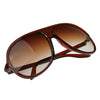 Large Retro Tear Drop Plastic Aviator Sunglasses