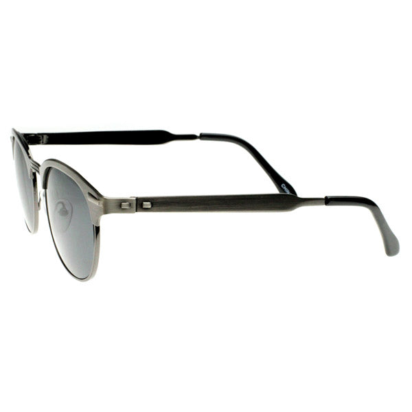 Premium Vintage Inspired Full Metal Horn Rimmed P-3 Sunglasses 8222 + Free Pouch