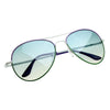 Colorful Two Tone Classic Metal Aviator Sunglasses