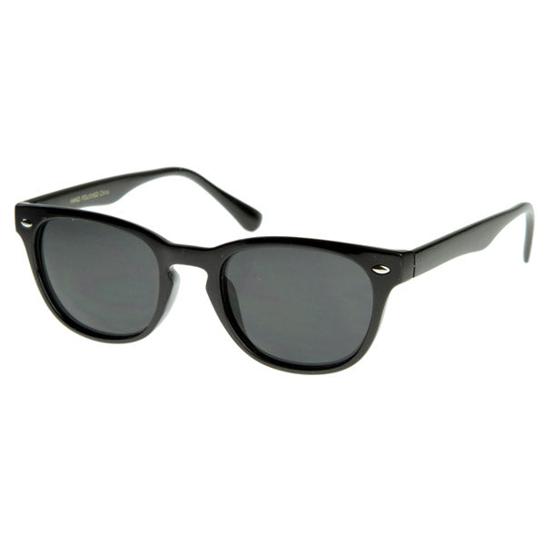 Vintage Inspired Medium Classic Keyhole Horn Rimmed Thin Horn Rimmed Sunglasses 8236