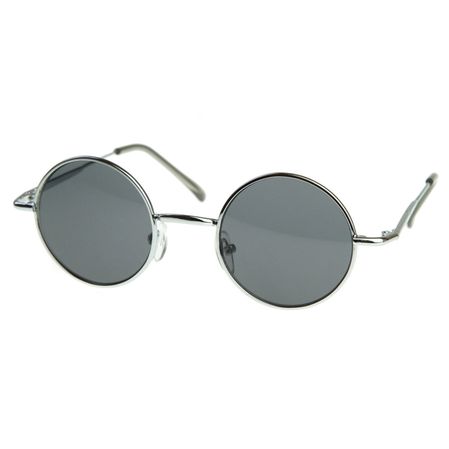 Small Retro-Vintage Style Lennon Inspired Round Metal Circle Sunglasses